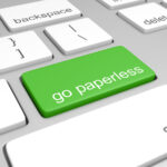Paperless office square